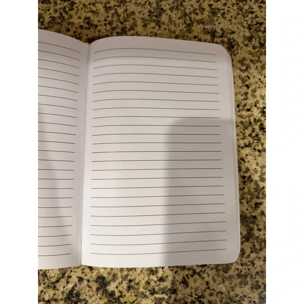 1616‎ Holdings Tufted Rose Journal White Faux Leather 80 Lined Sheets Floral New